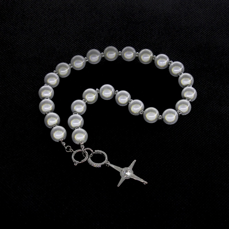 Vòng cổ Ngọc Trai Mặt Thánh Giá Màu Sắc Ngọc Trai Cho Nam Và Nữ