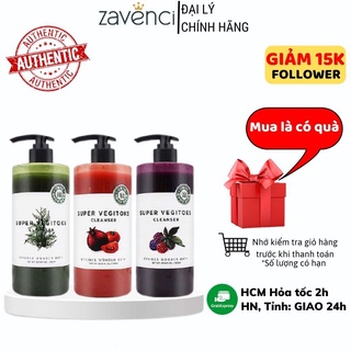 Sữa rửa mặt rau củ WONDER BATH Super Vegitoks Cleanser dành cho da mụn 300ml - ZAVENCI Official