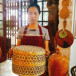 Cặp lồng mây tre đan 2 ngăn
