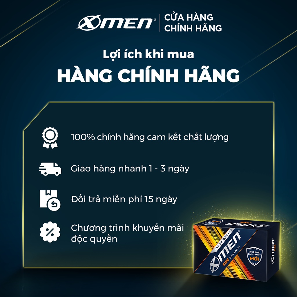 Xà bông cục X-men Fire 90g