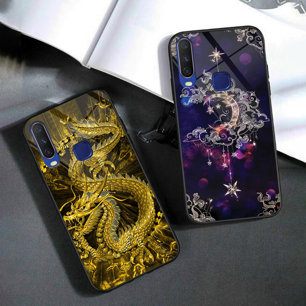 Ốp lưng kính cao cấp chống bể Vivo y11 / y12 / y15 / y17 / u10 nhiều hình 3D sắc nét cực đẹp