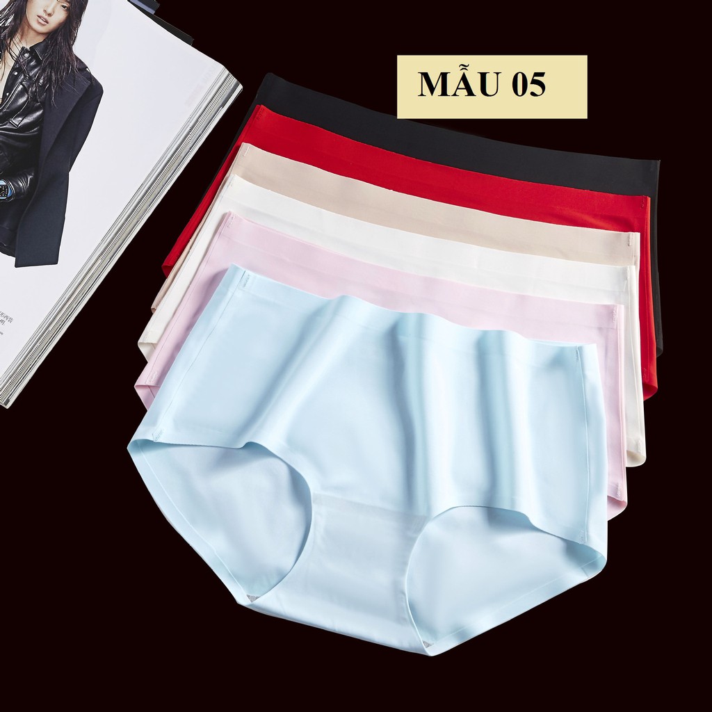 Bộ 05 Quần lót đúc ép viền size lớn cạp cao Mẫu 05
