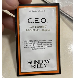 [AUTH 1000%] Sample mẫu thử Serum Dưỡng Trắng Da Sunday Riley C.E.O. 15% Vitamin C Brightening Serum