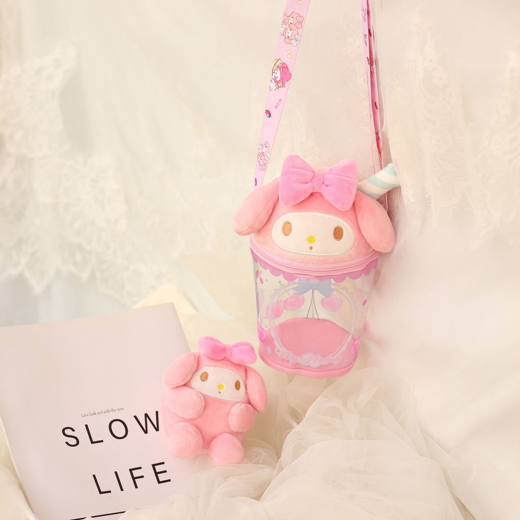 Túi đeo chéo hình thú nhồi bông xinh xắn dành cho bé