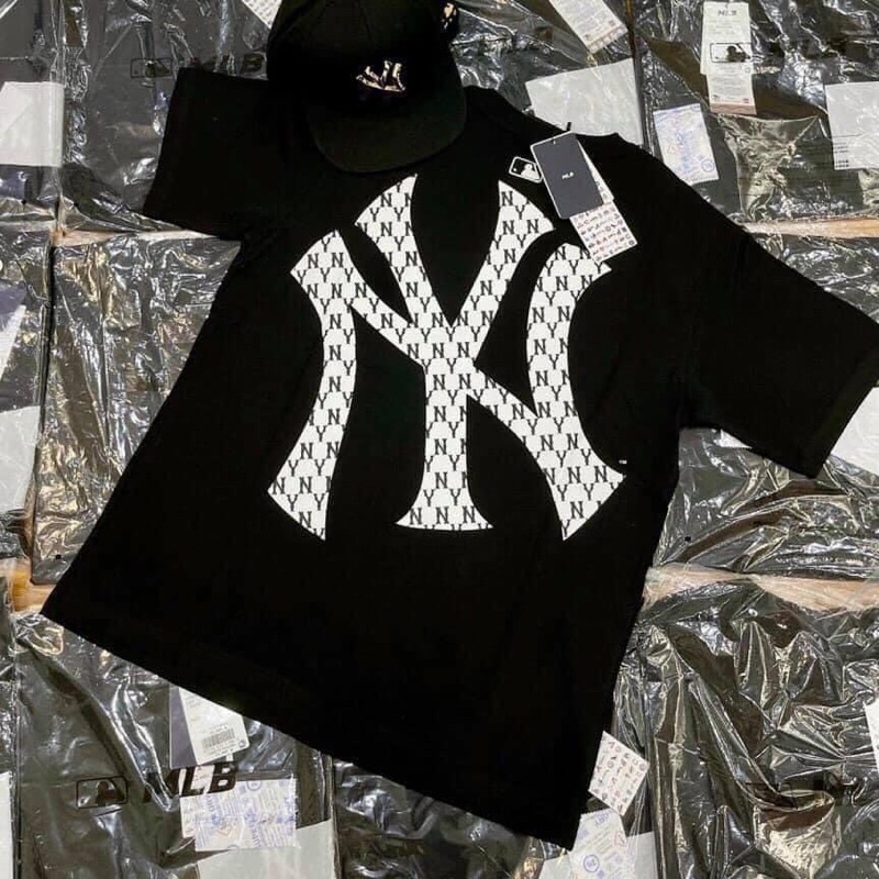 (HÀNG XUẤT XỊN) Áo đen logo thêu 1831 N//Y MONOGRAM LOGO TEE BLACK Made in V/N full tag code  Size XS S M L