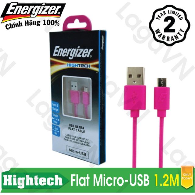 Cáp sạc Enerziger 1.2m Micro USB chính hãng