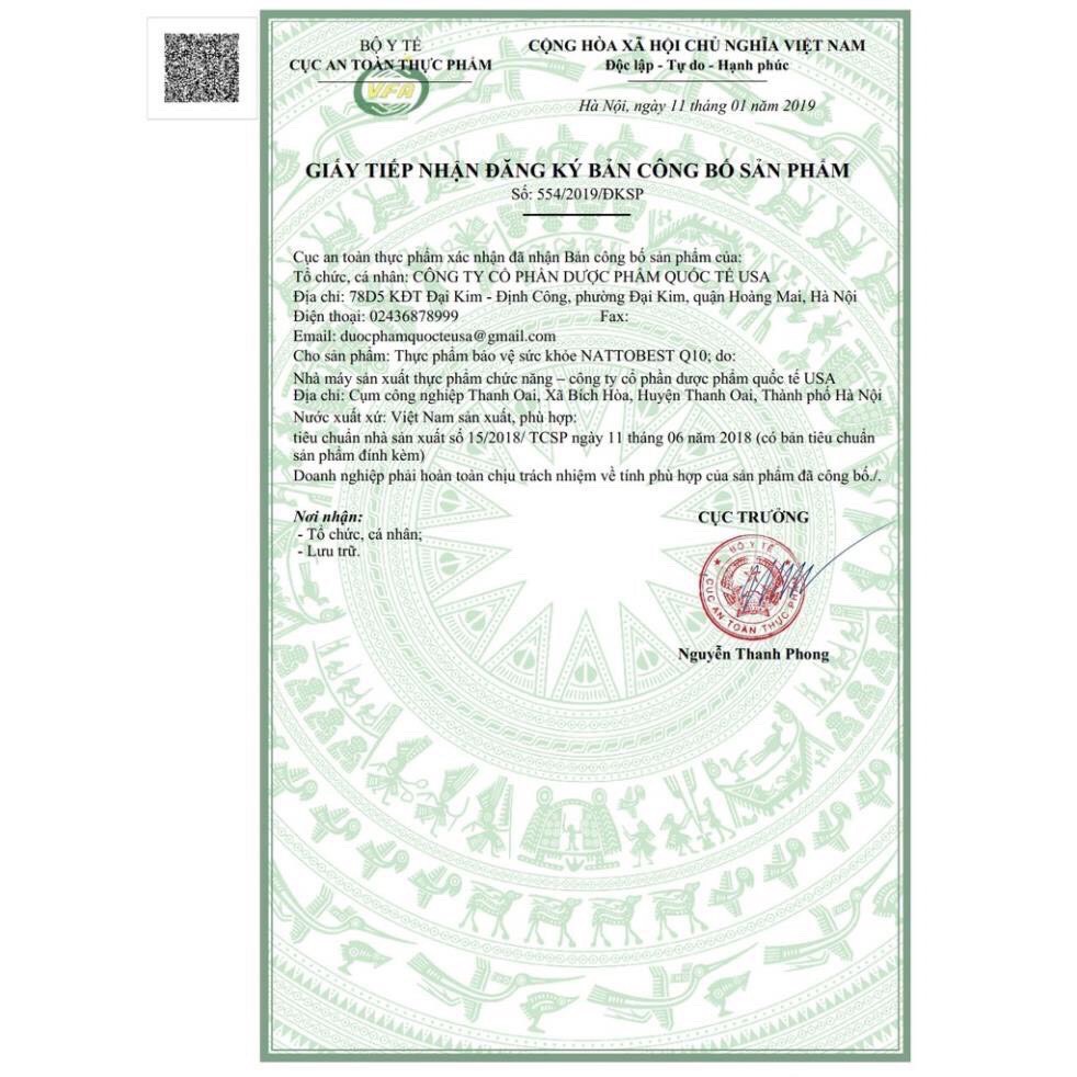 Viên uống Nattobest Q10 phòng ngừa tai biến mạch máu não ,bền vững Thành mạch | BigBuy360 - bigbuy360.vn