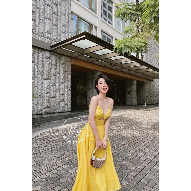 [Maxi] Đầm maxi đi biển đũi khoét 2s 3 màu - maxi ngọc lan