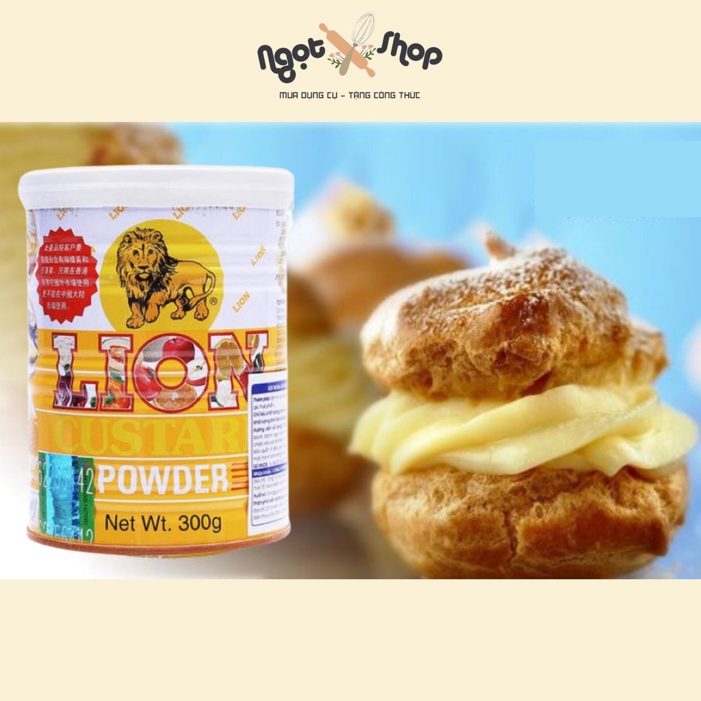 Bột sư tử Lion Custard, bột trứng sữa hàng nhập khẩu chính hãng 300g