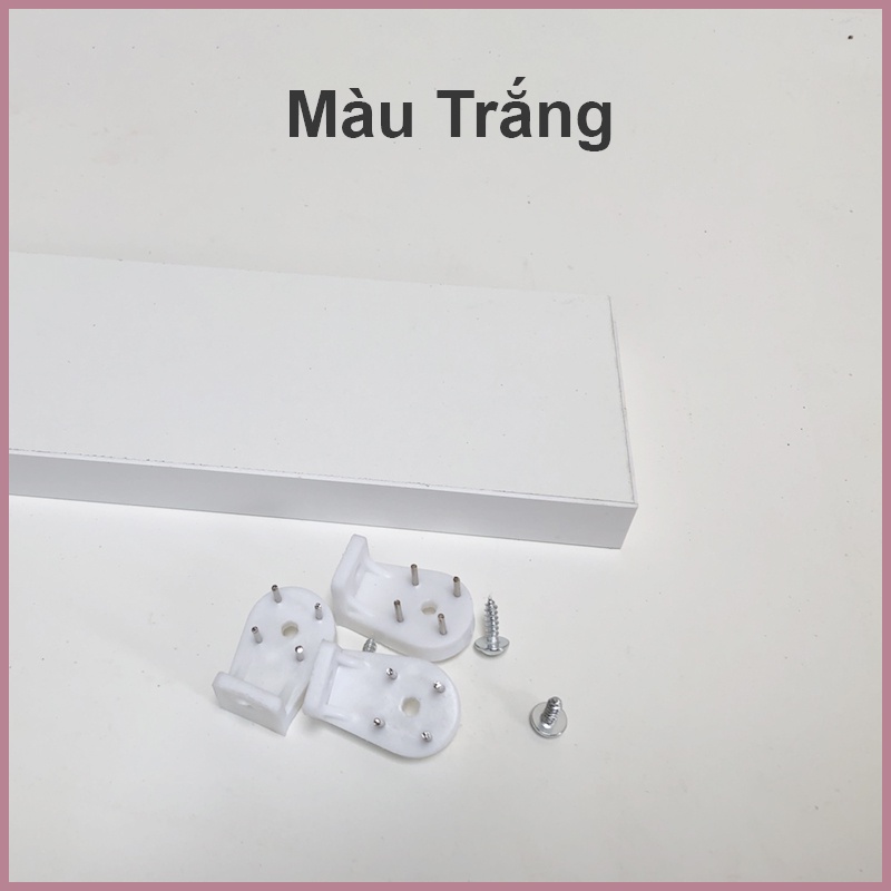 Không Dùng Khoan, Kệ gắn tường Spa - Tiệm Nail, Đợt gỗ sâu 8cm, Lắp Bằng Búa Dễ Dàng, Kệ Để Sơn Nail