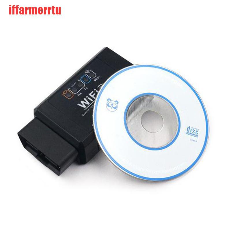 (Ifu-Code) Bộ Chẩn Đoán Lỗi Ô Tô Elm327 Wifi Obd Obdii Cho Ios Android