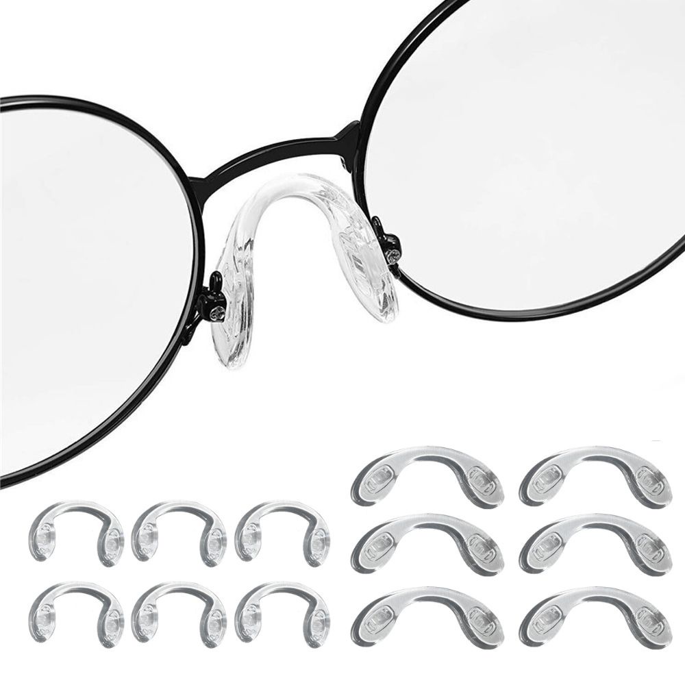 Set 5 miếng đệm mũi mắt kính trong suốt trọng lượng nhẹ thoải mái tiện dụng