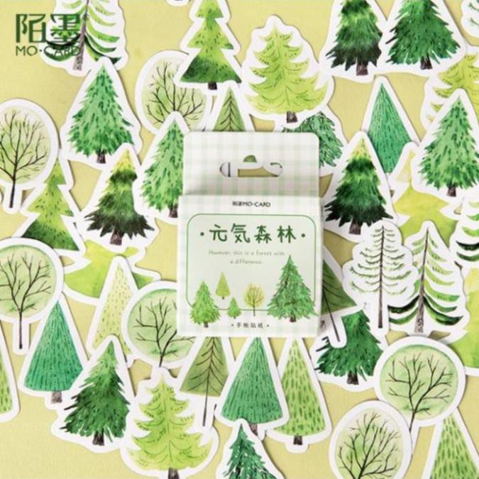 Bộ 45 Sticker Dán Hình Cây Trang Trí E63