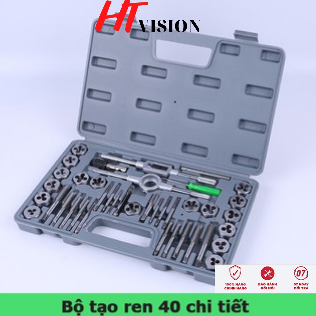 Bộ taro cỡ đại 40 chi tiết bộ tạo ren hợp kim siêu cứng m3-m12