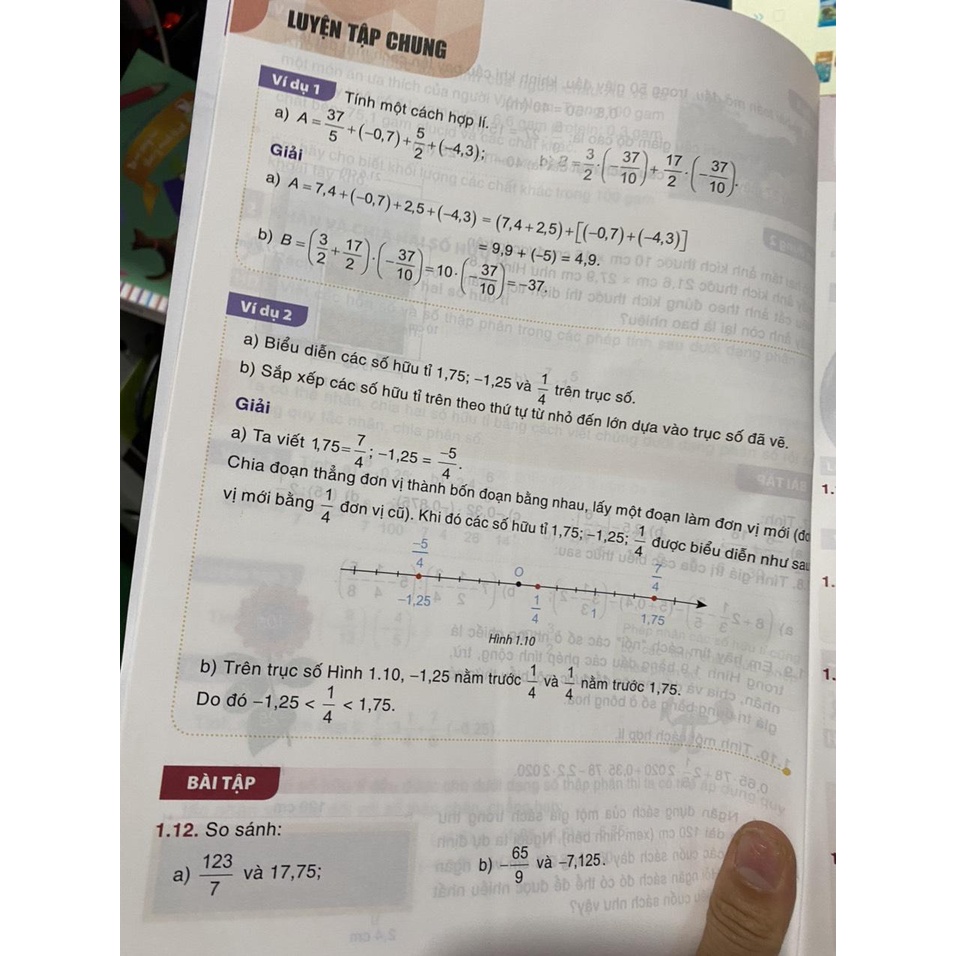 Sách giáo khoa Toán 7 tập một ( Kết nối tri thức +  bán kèm 1 quyển Bé tập tô màu 15k )