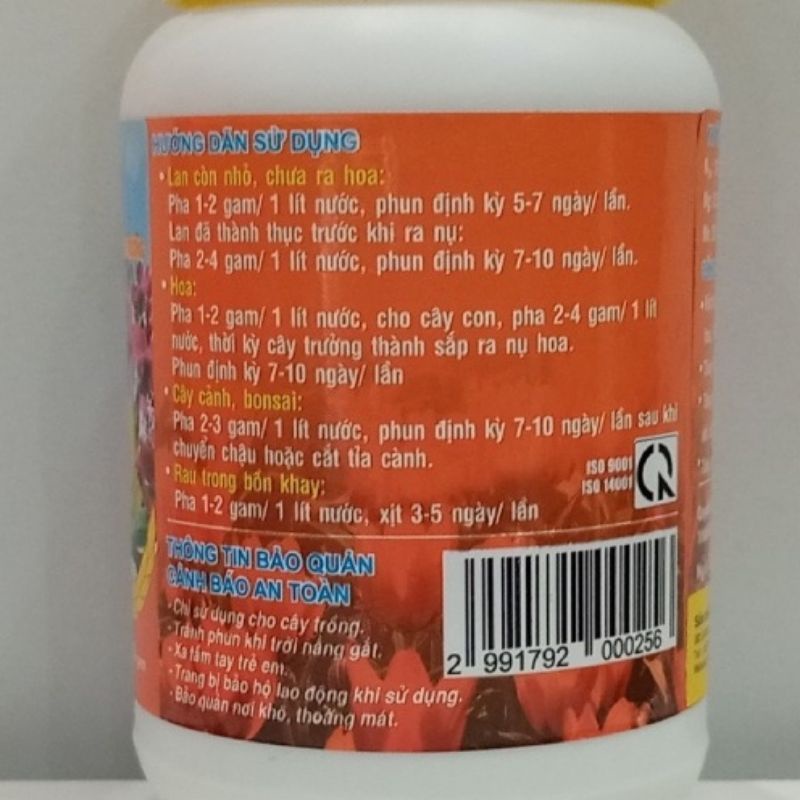 PHÂN NÓN LÁ ĐẦU TRÂU 701 KÍCH THÍCH RA HOA LỌ 100GR