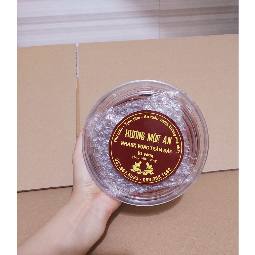 Nhang Vòng Trầm Bắc - nhang sạch 100% KHÔNG hoá chất