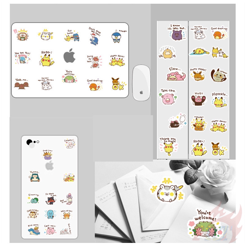 ❉ Pokemon Go - Series A Funny Stickers ❉ 40Pcs/Set DIY Decals Stickers for Album Diary Laptop Scrapbooks Skateboard