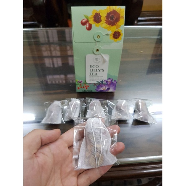 Mẫu thử Eco Lilly's Tea - Trà Hoa Tuyết Cúc và Saffron, Câu Kỷ Tử, Táo Đỏ Tân Cương