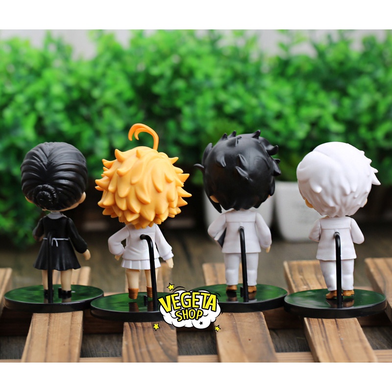 Mô hình Miền Đất Hứa - The Promised Neverland - 4 Mô hình nhân vật chính Emma Norman Ray Isabella tự chọn - Cao 10cm