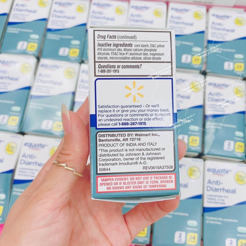 Hộp 24 viên uống cầm tiêu chảy rối loạn tiêu hóa Aquate Anti Diarrheal chuẩn Mỹ