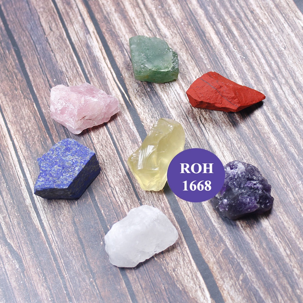 Combo 7 Viên Đá Thô Thanh Tẩy Chakra
