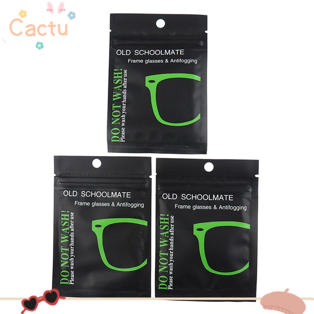 Bộ 10 khăn lau mắt kính chống sương mù tái sử dụng được 15*15cm