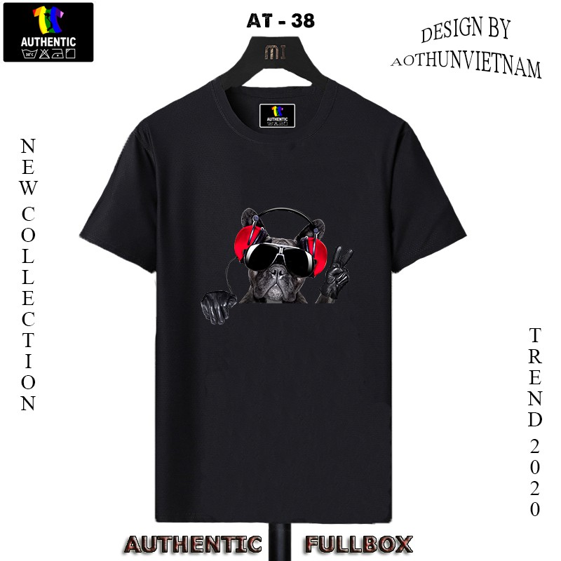 Áo thun nam nữ cotton 100% co dãn 4 chiều Mẫu AT - 38