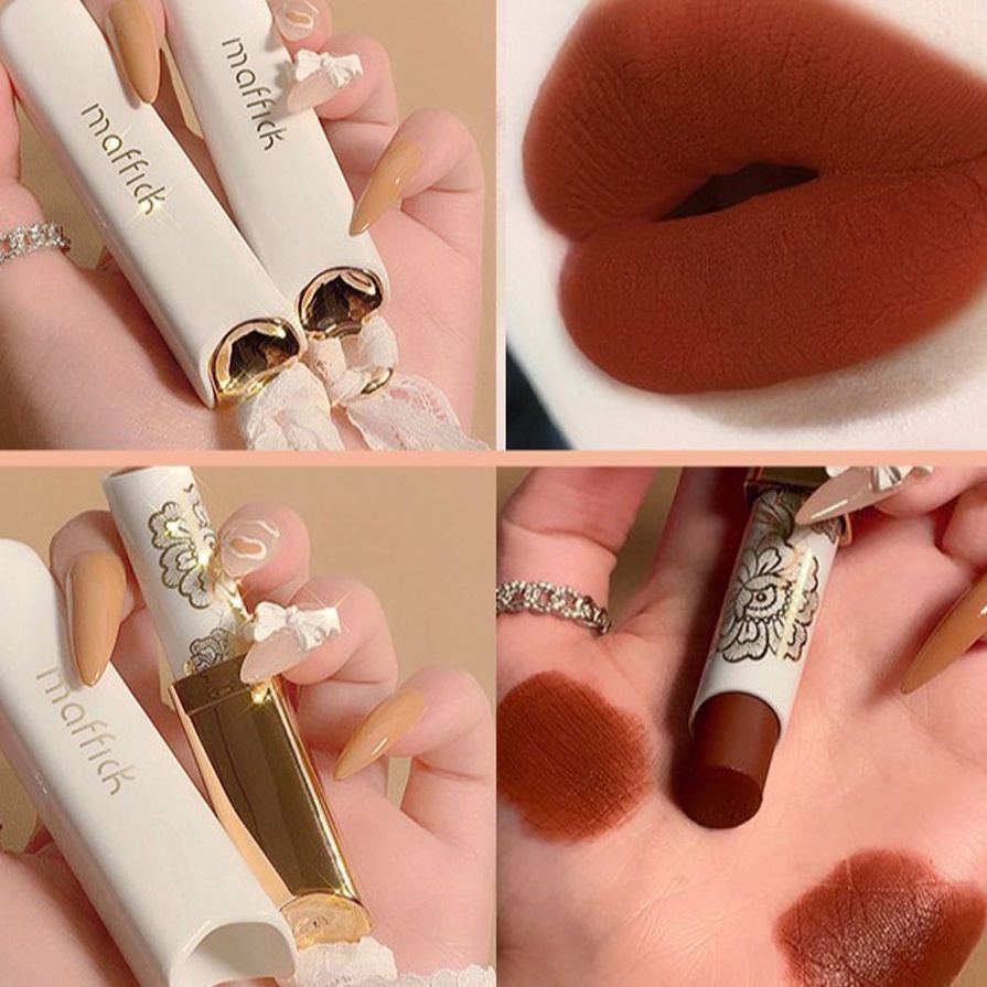 Son Kem Lì Maffick Ren, Son thỏi nội địa trung mềm môi siêu xinh chất mềm và mịn môi Mifa Beauty