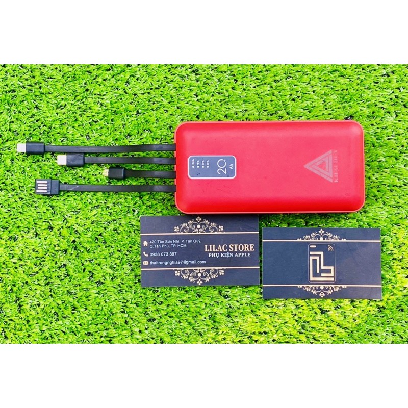 ✅BAO GIÁ THỊ TRƯỜNG ✅Pin Sạc Dự Phòng CHUẨN CHÂU ÂU Mini 20000mah Chính Hãng Khai Duy ( Dung lượng chuẩn 100%)