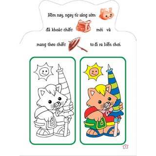 Tô Màu Và Dán Hình: Gấu Pekos