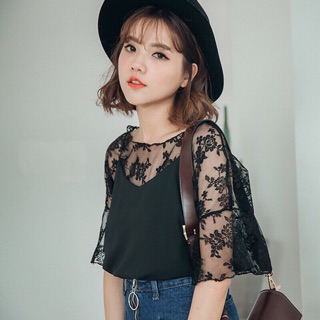 ÁO REN 2 DÂY SIÊU SANG CHẢNH
