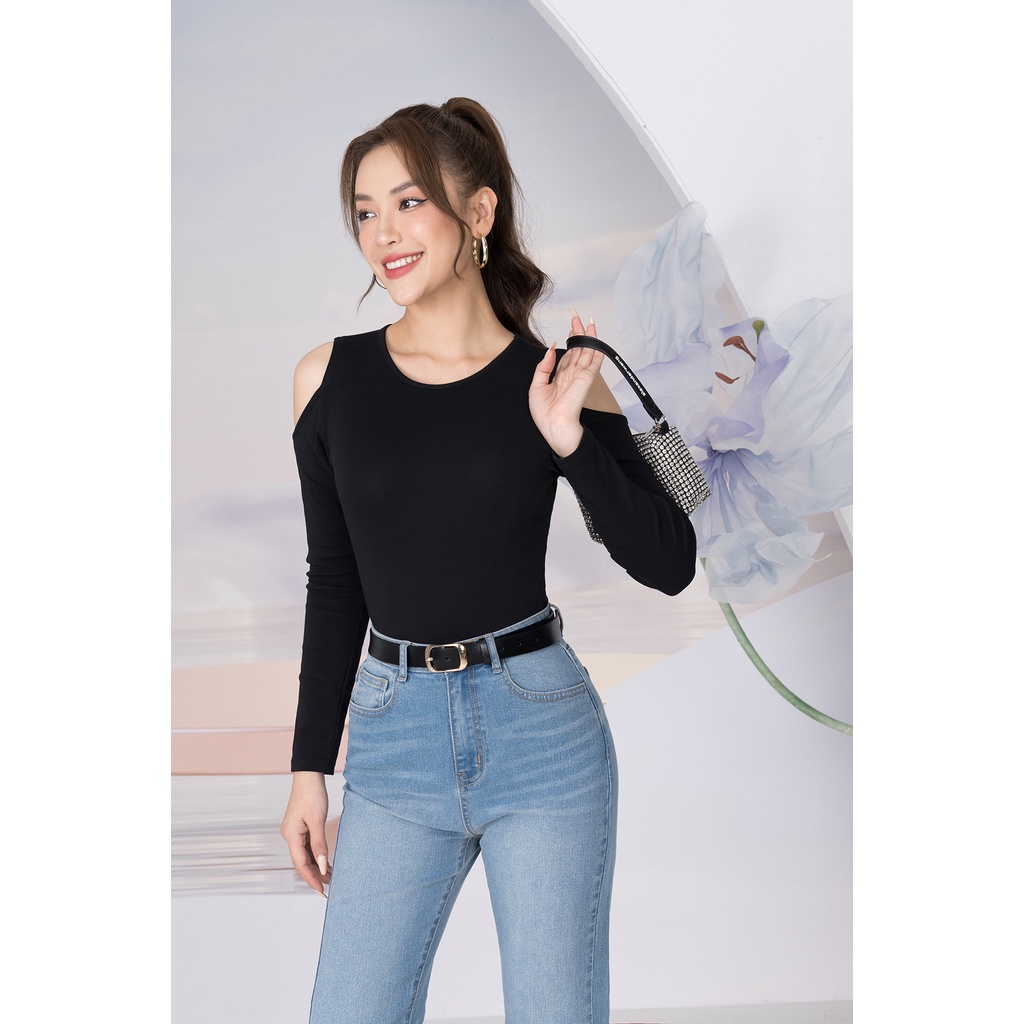 Áo thun dài tay khoét vai chất Borip LOZA - LT902165