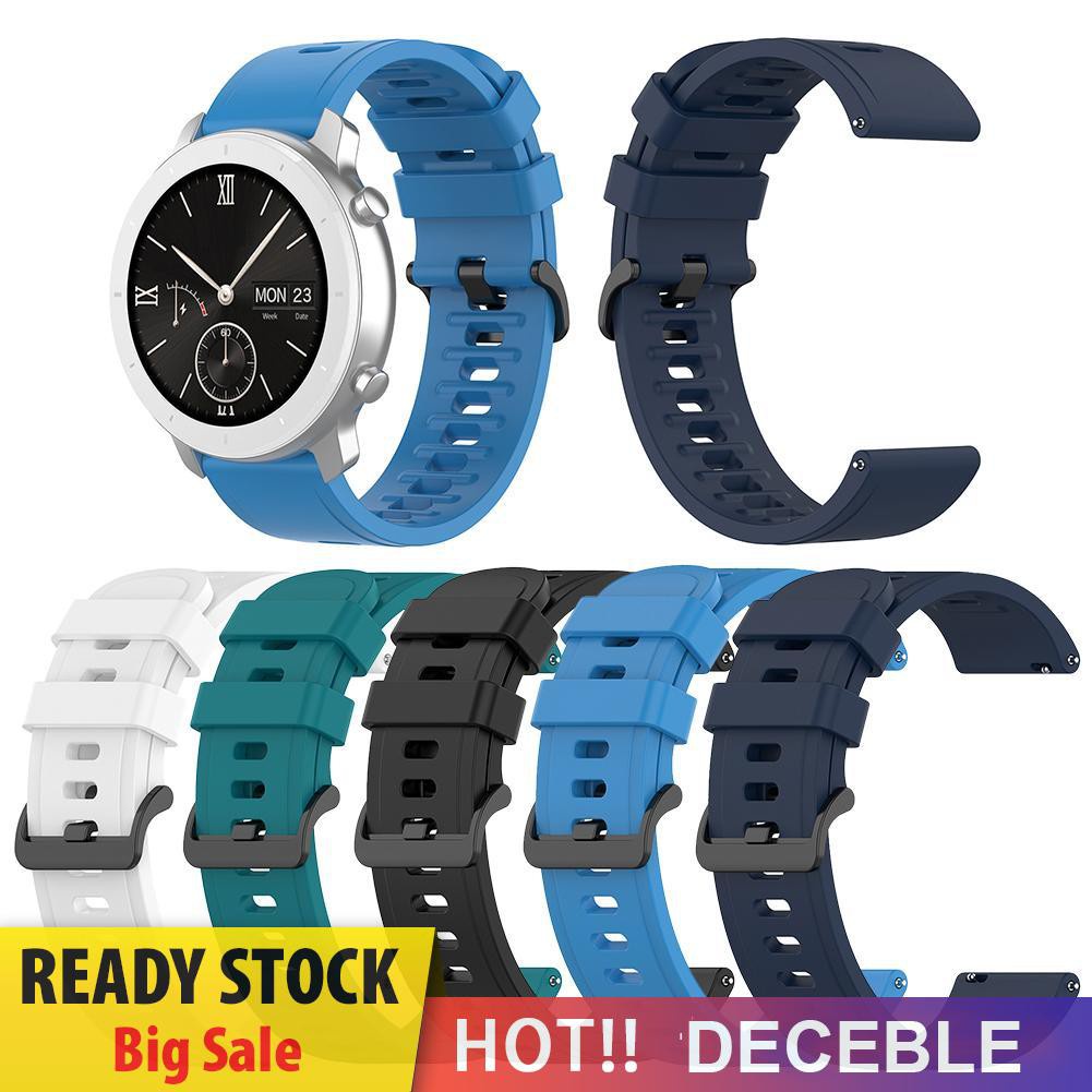 Deceble 20mm Silicone Watchband Wrist Strap for Amazfit GTR 42mm/GTS/BIP/BIP Lite