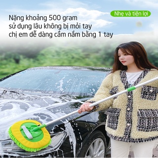 Chổi Lau Xe Ô Tô, Điều Chỉnh Được Độ Dài 3 Nấc Tiện Lợi, Cọ Rửa Xe Hơi Tại Nhà, Lau Dọn Nhà Cửa Tiện Lợi titan.st