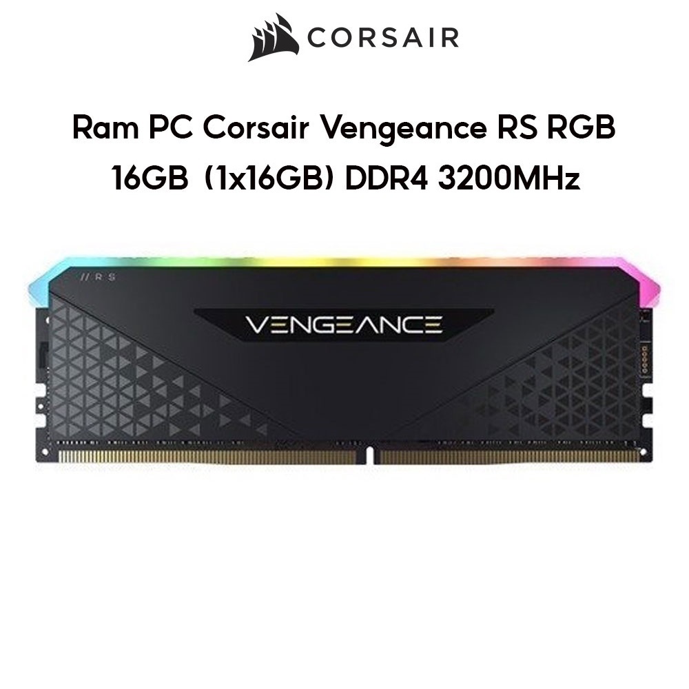 Ram PC Corsair Vengeance RS RGB CMG16GX4M1E3200C16 16GB (1x16GB) DDR4 3200MHz