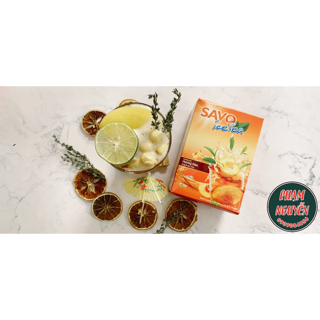 Trà Đào Hòa Tan SAVO