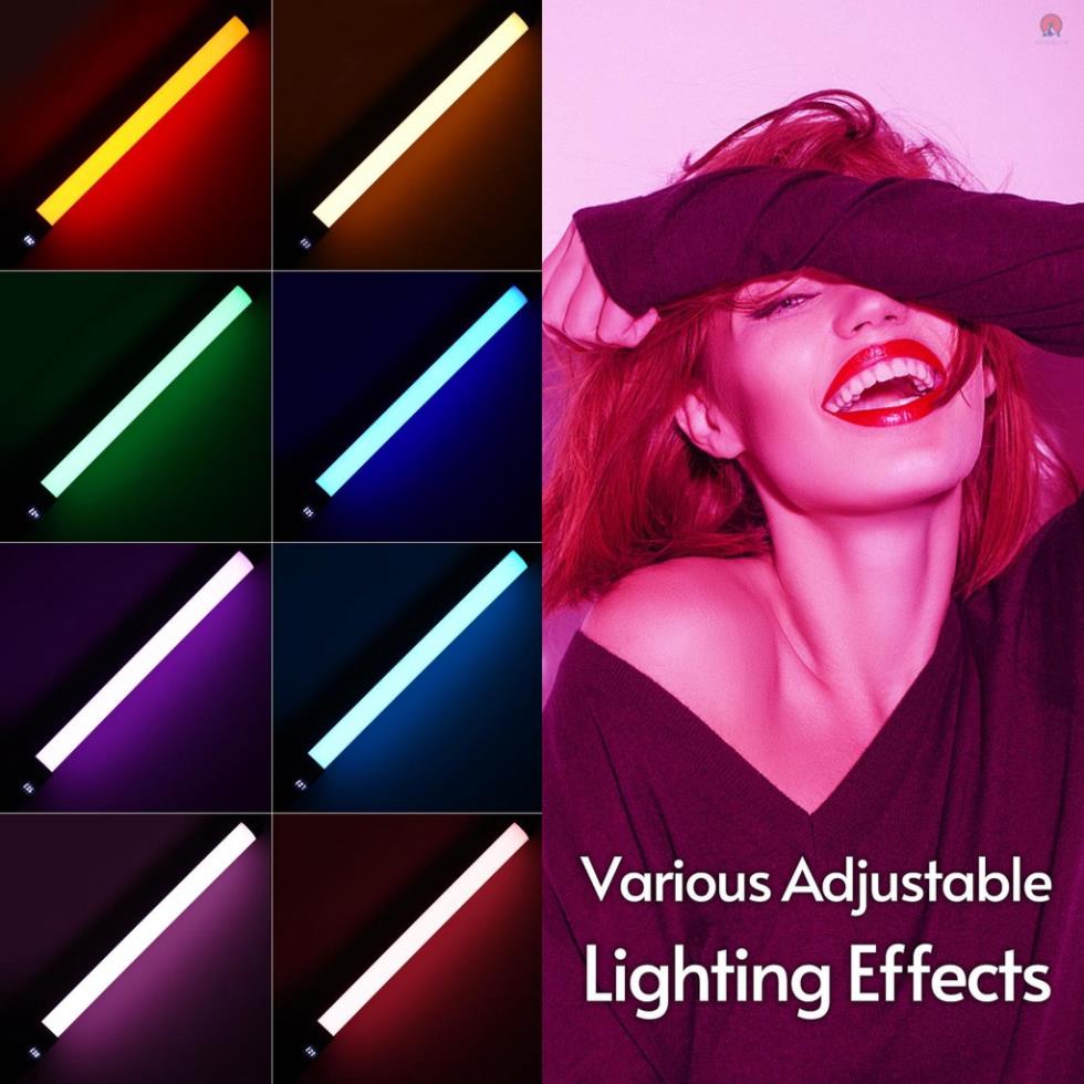 Thanh đèn led RGB cầm tay 3200k-5500k với 9 màu sắc hài hòa sáng tạo cao cấp