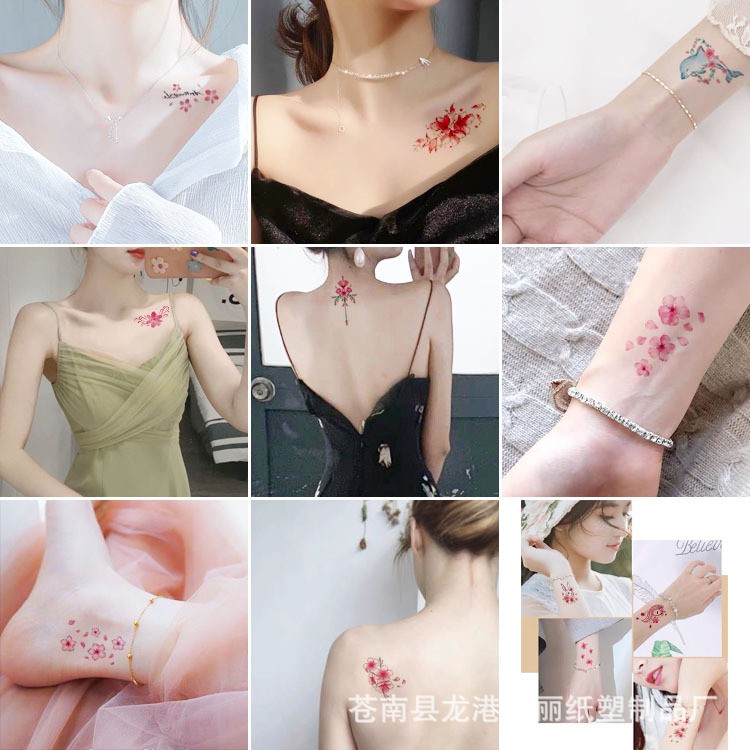 1 Miếng hình xăm dán mini tatoo cực đẹp - dán tạm thời không thấm nước - giao màu ngẫu nhiên