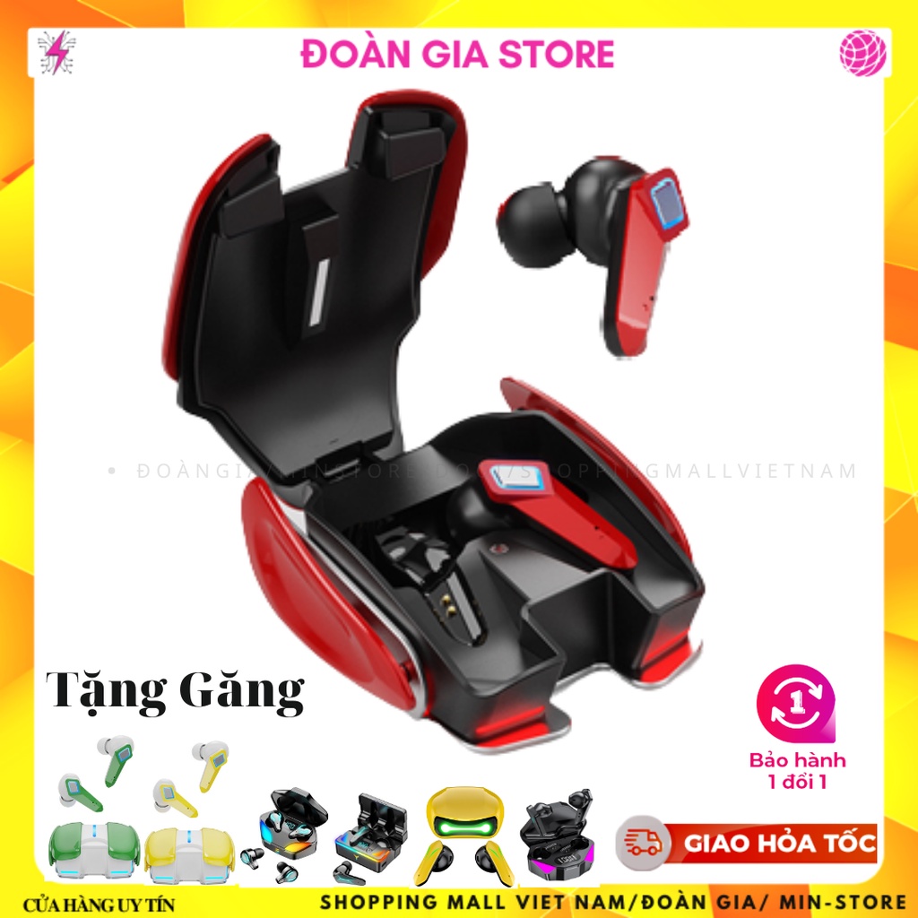 ComboTai nghe bluetooth gaming không dây chơi game Dogitek K68 và găng gaming không trễ âm và có chống ồn( Bản QT)