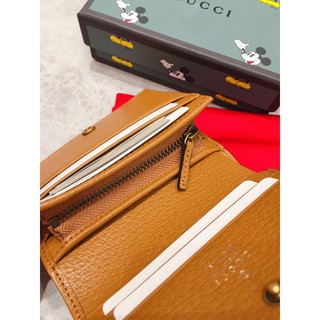ví mini nữ da thật cao cấp Gucci mickey