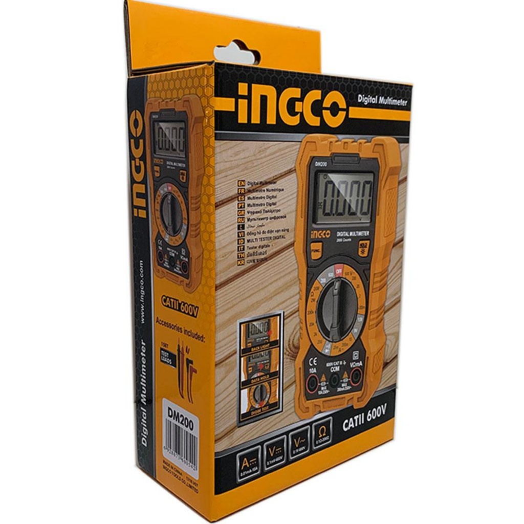 Đồng hồ đo điện vạn năng INGCO DM200