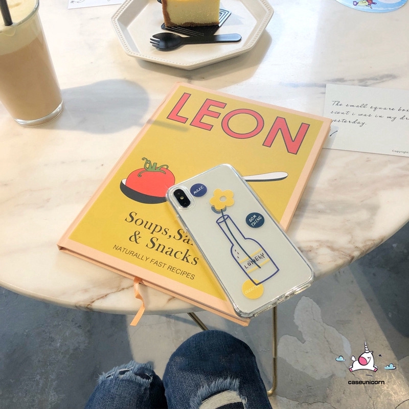 Ốp điện thoại TPU mềm màu trong suốt họa tiết tối giản cho iPhone 6 6s 7 8 Plus 11 Pro Max XR X XS MAX | BigBuy360 - bigbuy360.vn