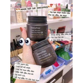 MẶT NẠ ĐẤT SET INNISFREE 2X