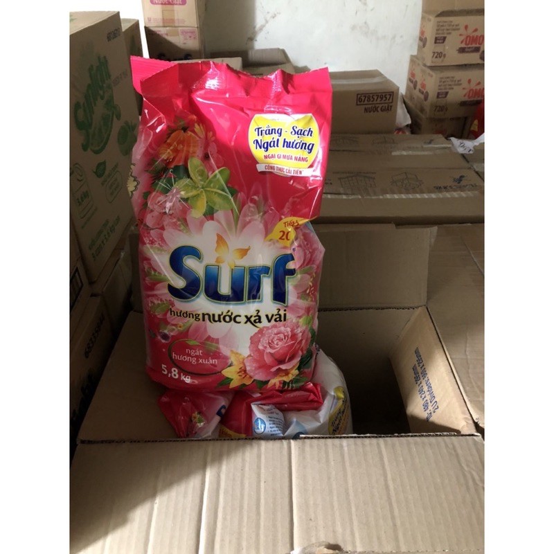 Bột giặt tay Surt 5,8kg ngát hương thơm