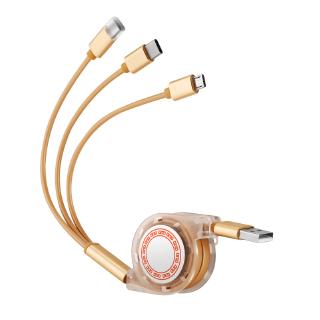 Dây cáp sạc truyền dữ liệu ba trong một cho điện thoại di động android type-c