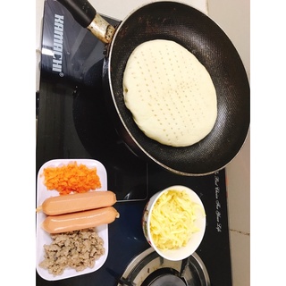 Combo pizza cho bé (3 đế sz 20cm, 250gr phomai sợi)