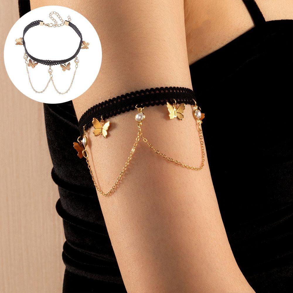 Vòng Đeo Cánh Tay Dạng Chuỗi Hình Tròn Thời Trang Dành Cho Nữ