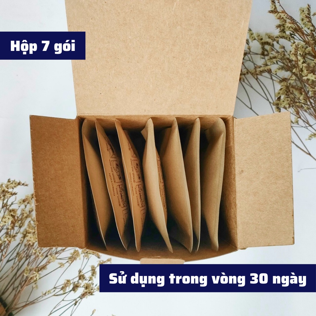 Cafe nguyên chất Phin giấy set 7 Nhật cà phê rang xay Robusta và Arabica pha phin mang đi du lịch tiện lợi