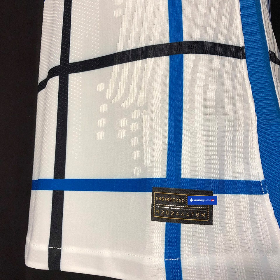 Áo Inter Milan sân khách 2020-2021 sọc caro, áo Inter sọc caro trắng xanh sân khách 2021 SF ❝Thái Lan❞